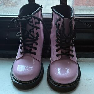 Dr. Martens Pink Combat Boots